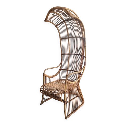 Fauteuil de porteur en rotin