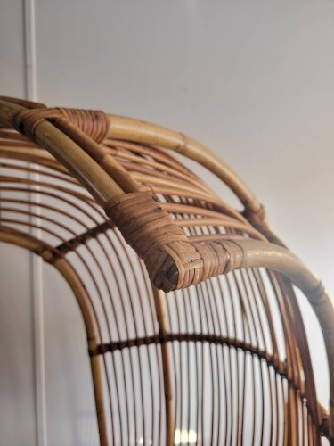 Fauteuil de porteur en rotin