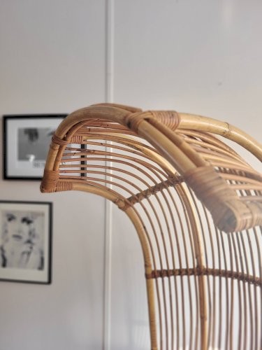 Fauteuil de porteur en rotin