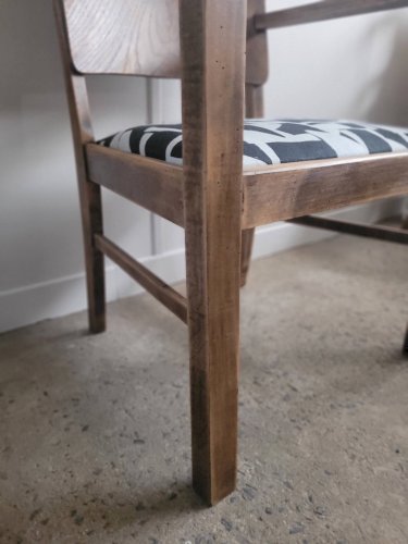 Fauteuil de style brutaliste restauré