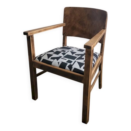 Fauteuil de style brutaliste restauré