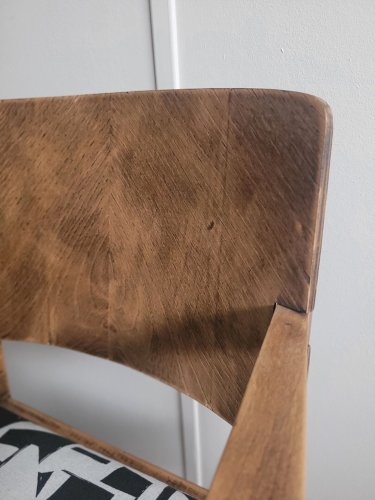 Fauteuil de style brutaliste restauré