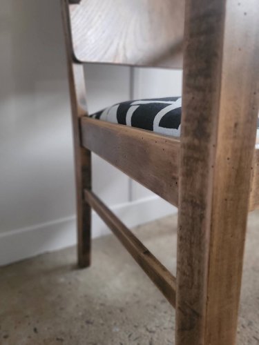 Fauteuil de style brutaliste restauré