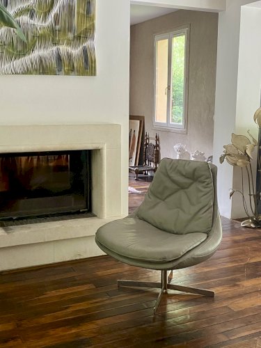 Fauteuil design vintage daya bontempi italie.