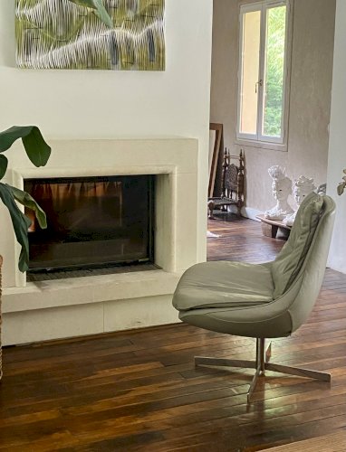 Fauteuil design vintage daya bontempi italie.