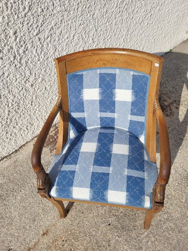 FAUTEUIL DOSSIER ARRONDI TETE DE POISSON N°12