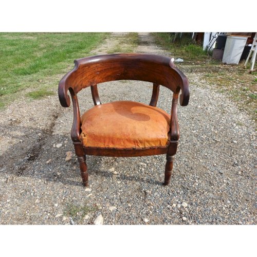 Fauteuil Empire 19 éme Acajou