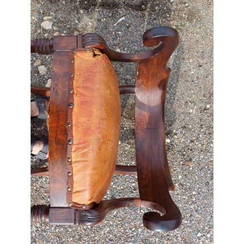 Fauteuil Empire 19 éme Acajou