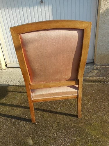 FAUTEUIL EN NOYER BLOND DU XIX ème SIECLE