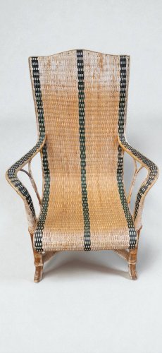 Fauteuil en rotin, années 50