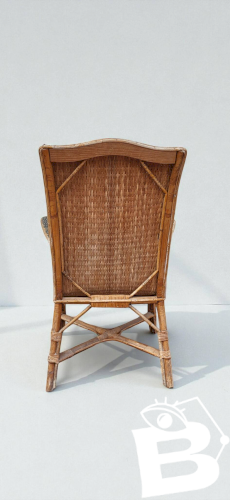 Fauteuil en rotin, années 50