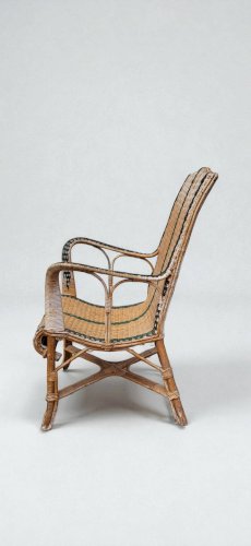 Fauteuil en rotin, années 50
