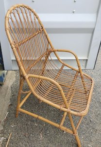 Rattan armchair