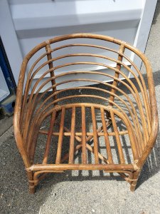 Rattan armchair
