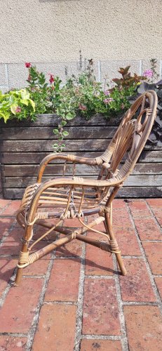 Fauteuil enfant en rotin