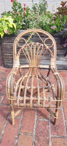 Fauteuil enfant en rotin
