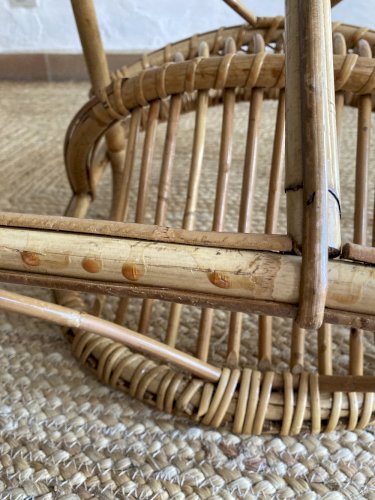 Fauteuil enfant en rotin