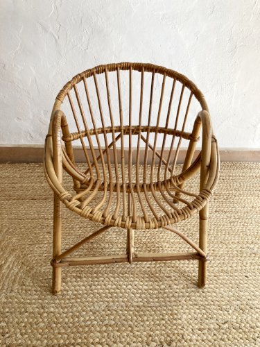 Fauteuil enfant en rotin
