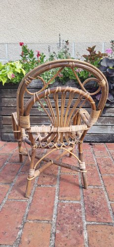 Fauteuil enfant en rotin