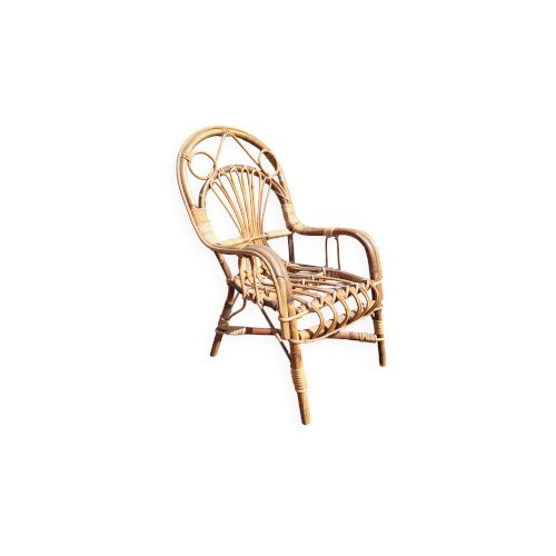 Fauteuil enfant en rotin