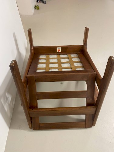 Fauteuil et ottoman danois en teck, années 1960