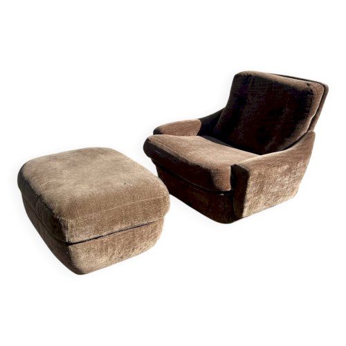 fauteuil et ottoman  Michel Cadestin pour Airborne