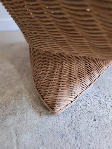 Fauteuil lotus en osier