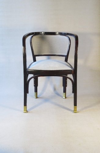 Fauteuil N°715 de Gustave Siegel pour KOHN, 1905. Backhausen, no Thonet