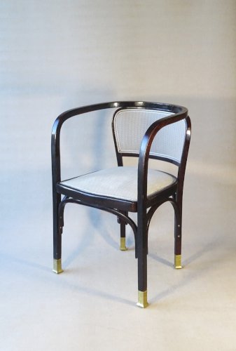 Fauteuil N°715 de Gustave Siegel pour KOHN, 1905. Backhausen, no Thonet