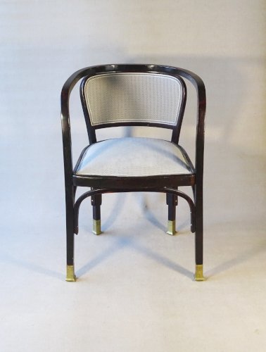 Fauteuil N°715 de Gustave Siegel pour KOHN, 1905. Backhausen, no Thonet