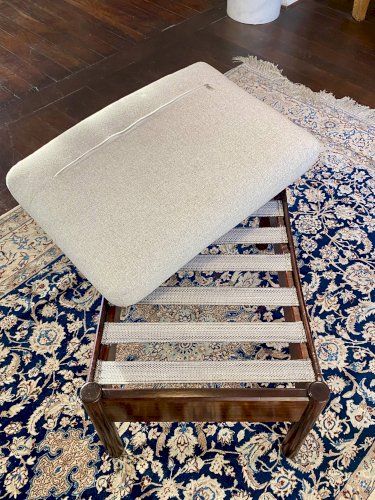 Fauteuil & Ottoman Hans Olsen – Vatne Møbler Danemark, 1960 Palissandre