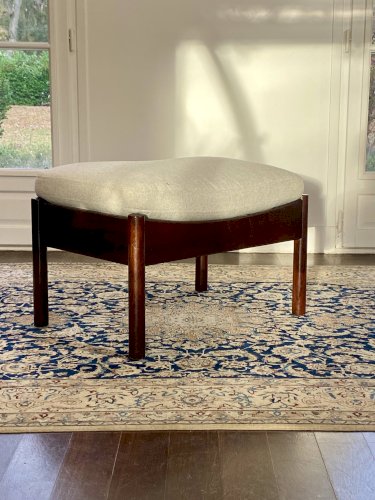 Fauteuil & Ottoman Hans Olsen – Vatne Møbler Danemark, 1960 Palissandre