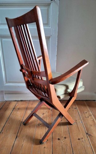 Fauteuil relax vintage 3 positions, meuble siège ancien