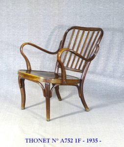Thonet Armchair No. A752 Art Deco, by Josef Frank 1932