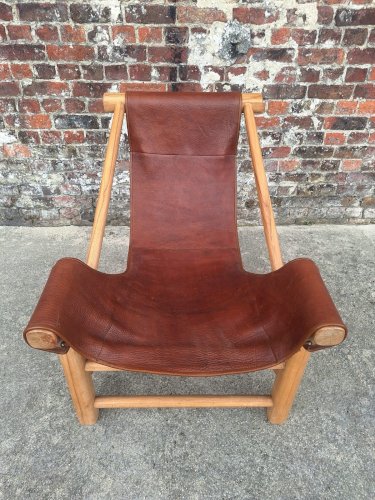 Fauteuil tripode vintage, meuble siège design