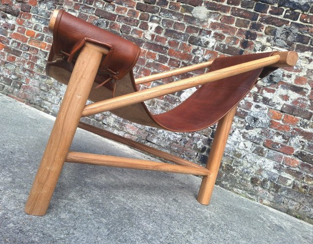 Fauteuil tripode vintage, meuble siège design