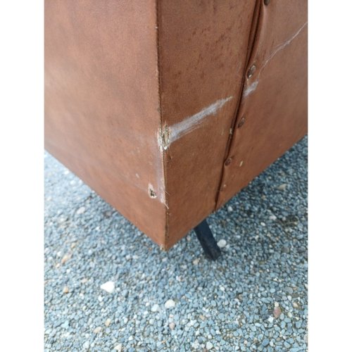 Fauteuil Vintage des Années 50/60 Skai Marron