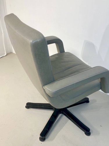 Fauteuil visiteur mobilier international cuir Gris 2000