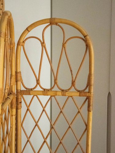 Félix, le grand paravent en rotin clair N°27