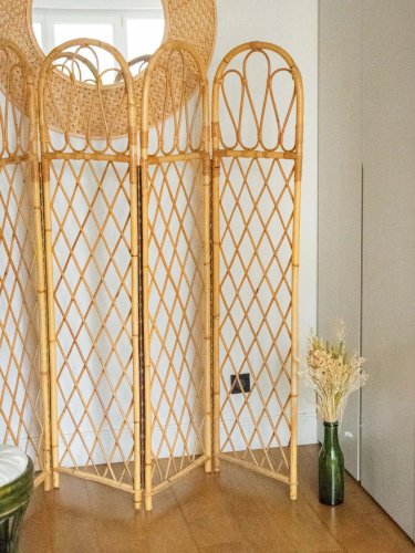 Félix, le grand paravent en rotin clair N°27