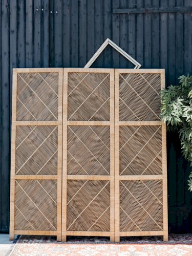 Félix, le grand paravent en rotin N°2