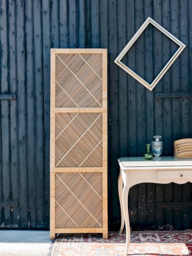 Félix, le grand paravent en rotin N°2