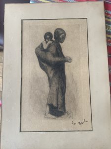 Félix Pascal Févola gravure Eau forte scène orientaliste signée et justifiée