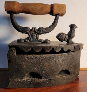 19th Century Cast Iron Charcoal Iron