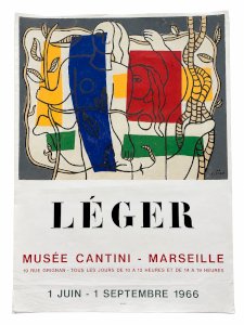 Fernand Léger – Original poster 1966 – Cantini Museum Marseille – Mourlot