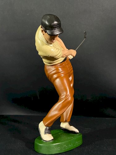 Figurine au golfeur plâtre polychrome Jacky Samson Editions Optimum Paris 1996