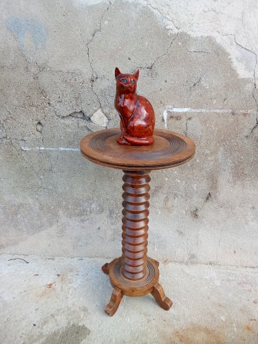 Figurine chat finition laque 