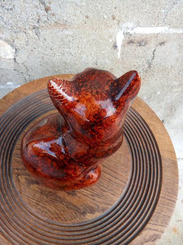 Figurine chat finition laque 