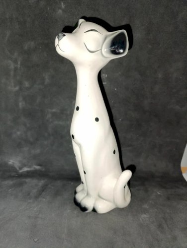 figurine en ceramique en forme de dalmatien en bon etat