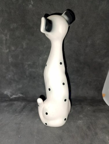 figurine en ceramique en forme de dalmatien en bon etat